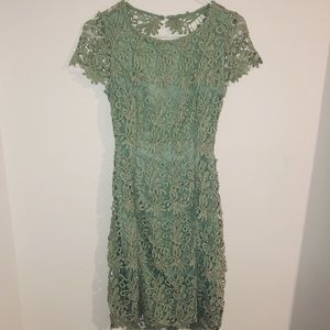 Lulus Green Lace dress